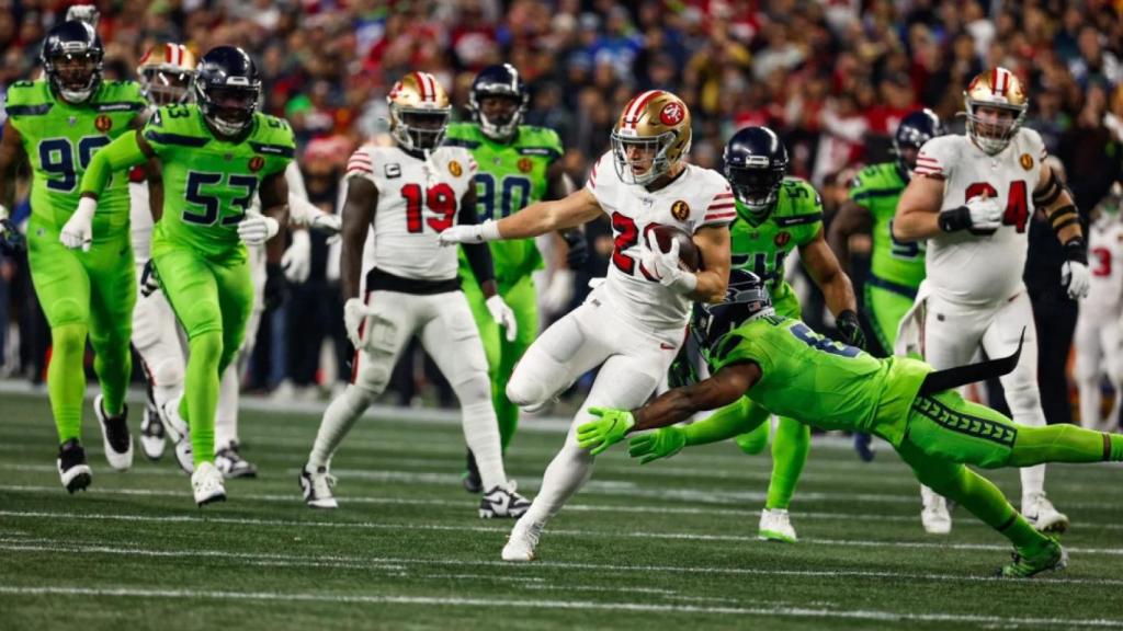 Una imagen de un partido reciente de los San Francisco 49ers.