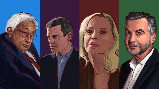 Henry Kissinger, Pedro Sánchez, Bárbara Rey y Carlos Alsina.