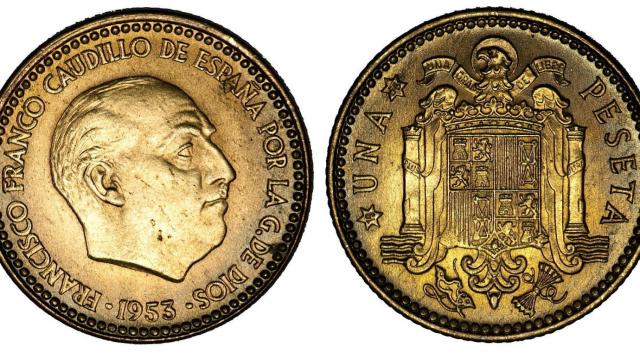 Peseta de Franco de 1953.