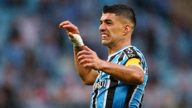Luis Suárez, en un partido reciente con el Gremio.