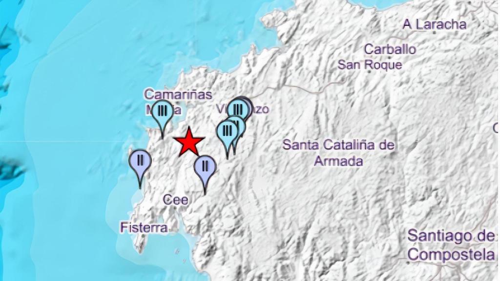 Un terremoto sacudió esta mañana Muxía.