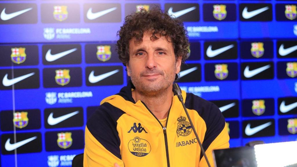 El entrenador del Deportivo, Imanol Idiakez.
