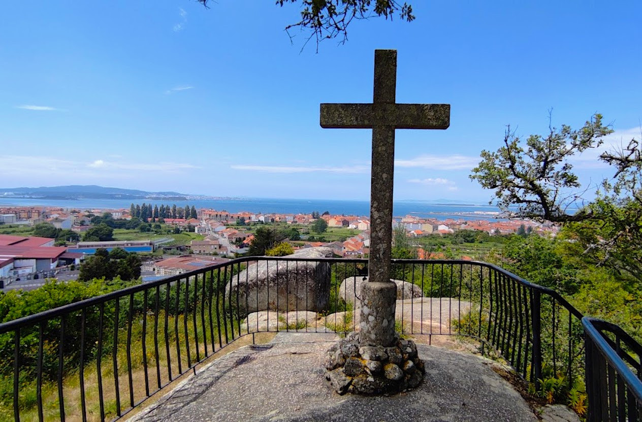 Mirador da Pastora, Cambados. Foto: Google Earth