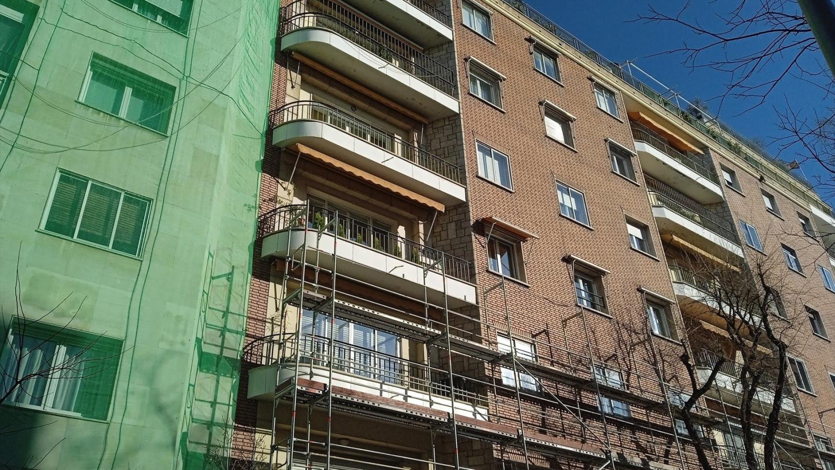 Un bloque de viviendas en Castilla y León