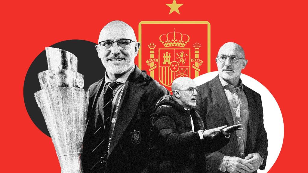 Luis de la Fuente, en un fotomontaje