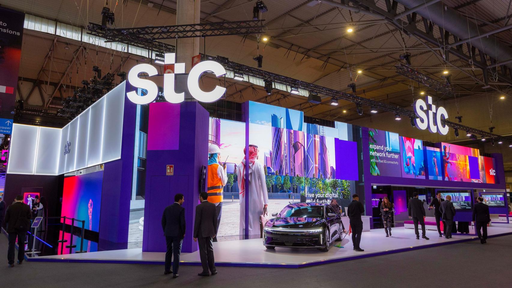 Stand de Stc en la edición de 2023 del MWC Barcelona.