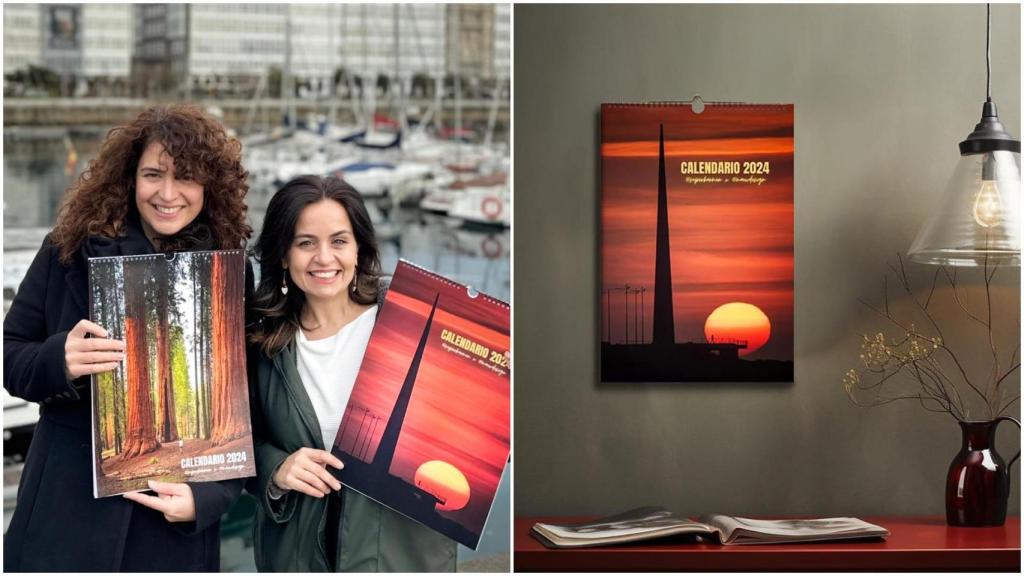 Carmen Martínez y Lydia González presentan el calendario de 2024