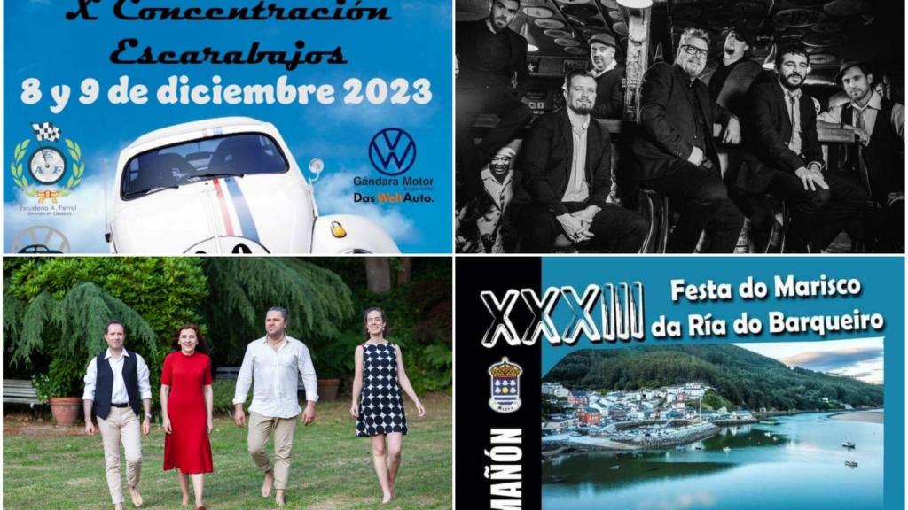 Más de una decena de planes para hacer este largo fin de semana en la zona de Ferrolterra