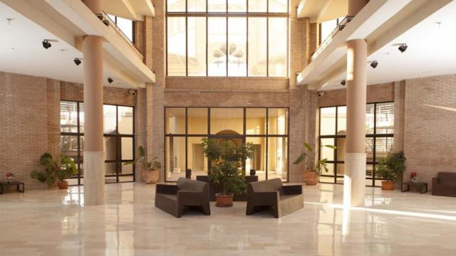 La entrada del albergue La Florida.