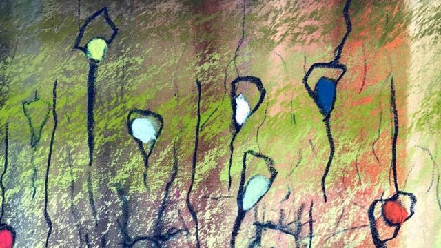 Representacion abstracta de la diversidad celular en el cerebro. Ilustración: Michael Nunn