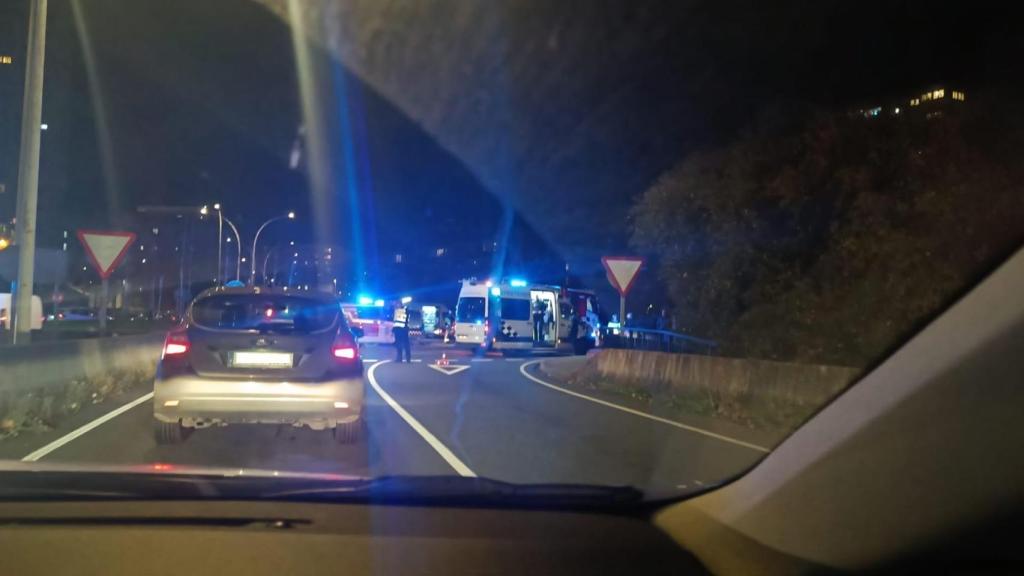 Accidente en la avenida Enrique Salgado Torres.
