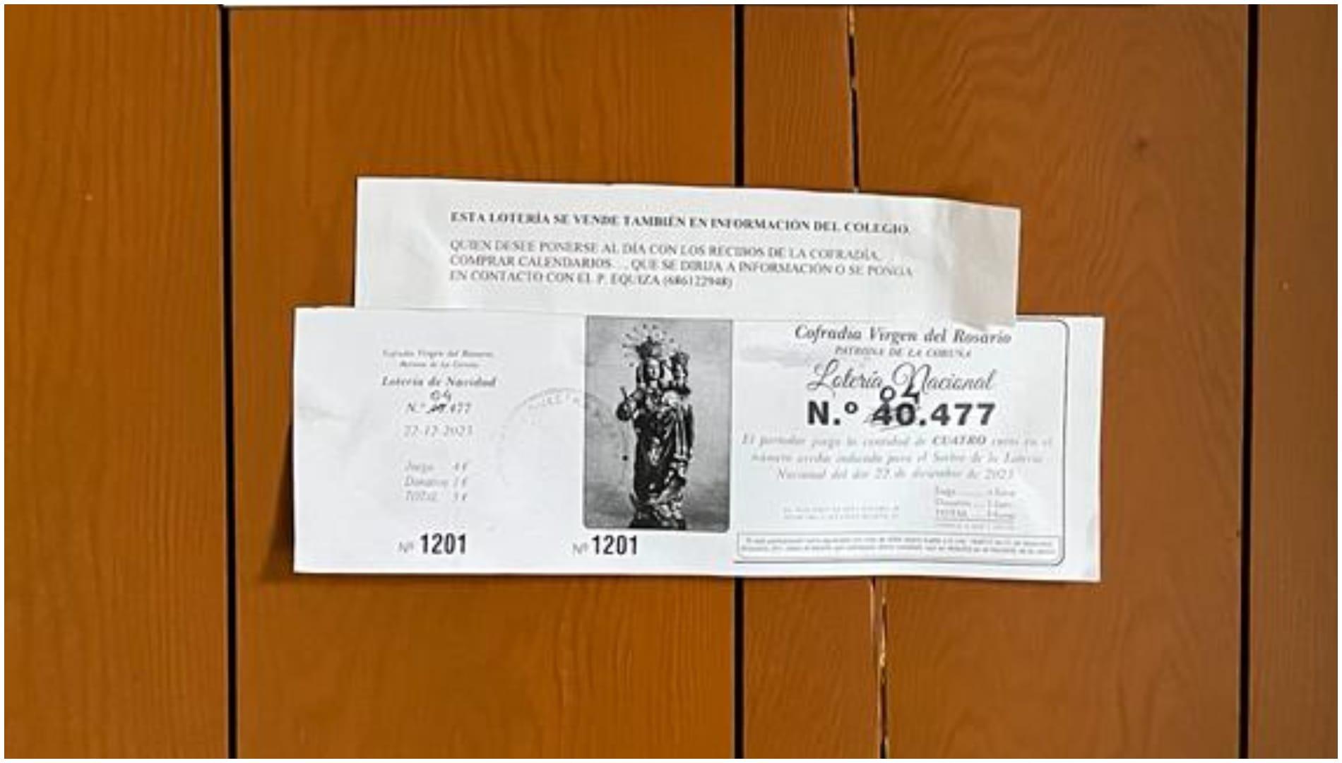 Una de las participaciones corregidas.