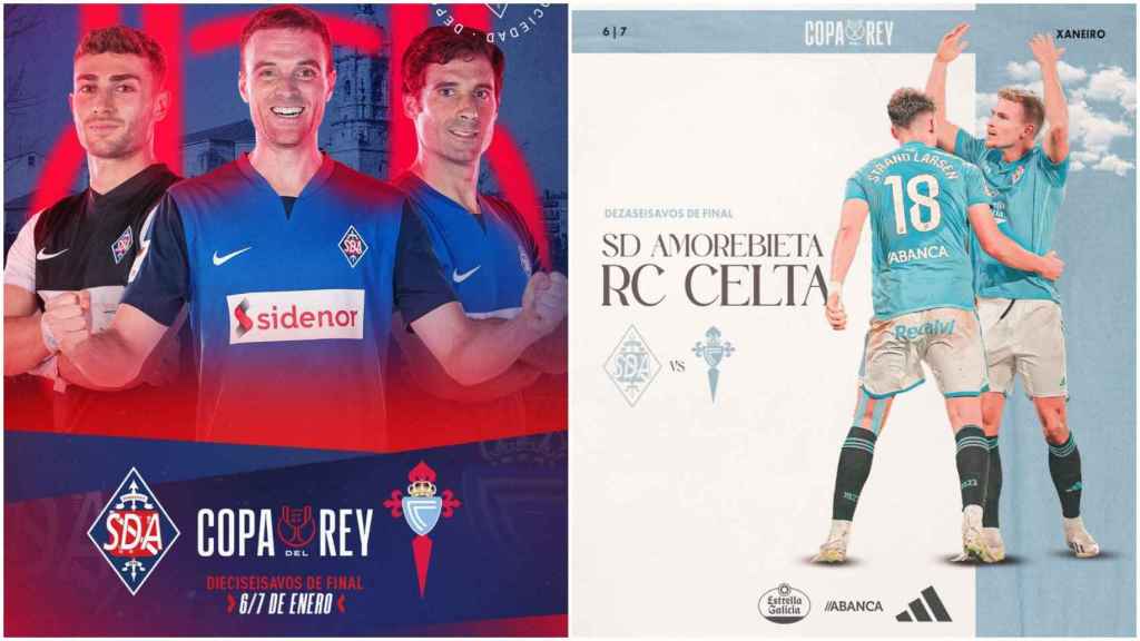 El Amorebieta, de Segunda División, rival del Celta en los dieciseisavos de Copa del Rey