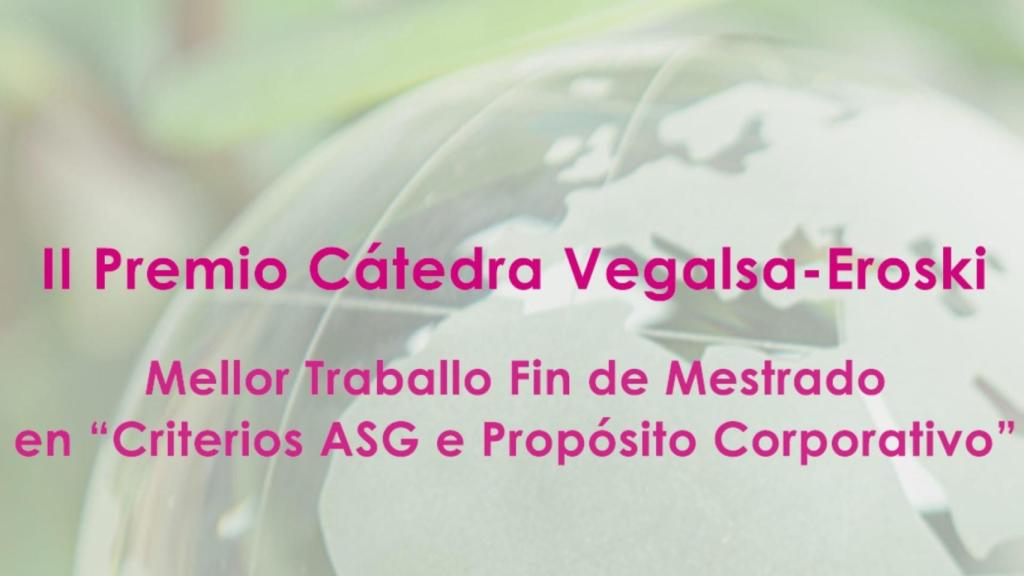 La Cátedra Vegalsa-Eroski UDC mantiene abierta la convocatoria del Premio al Mejor TFM