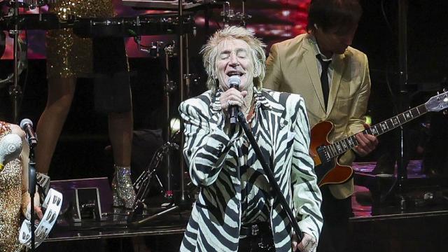 Rod Stewart en el concierto de Navidades Starlite este jueves en Madrid.