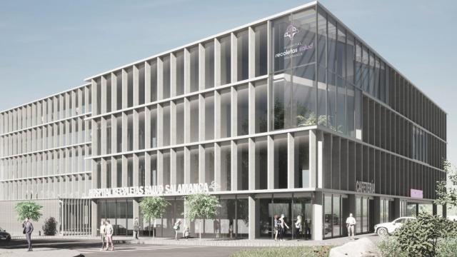 Imagen del nuevo hospital de alta tecnología que se construirá en la localidad por parte de Recoletas Salud