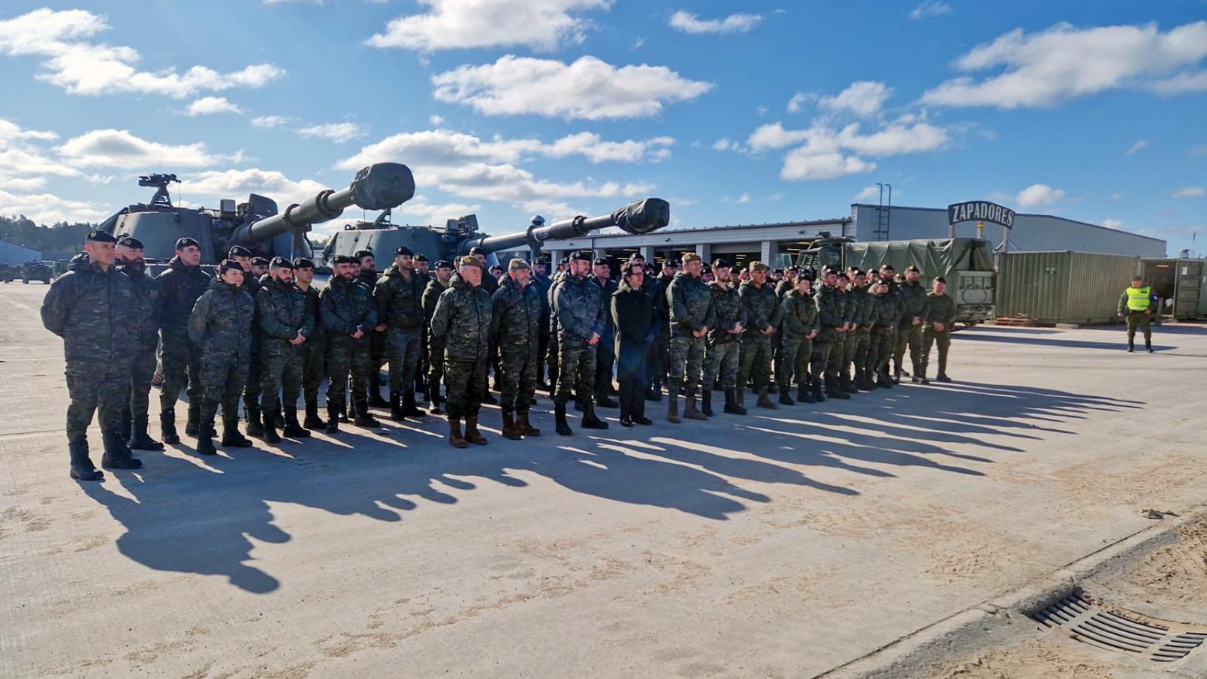 El Ejército de Tierra desplegado en Letonia este mismo año.