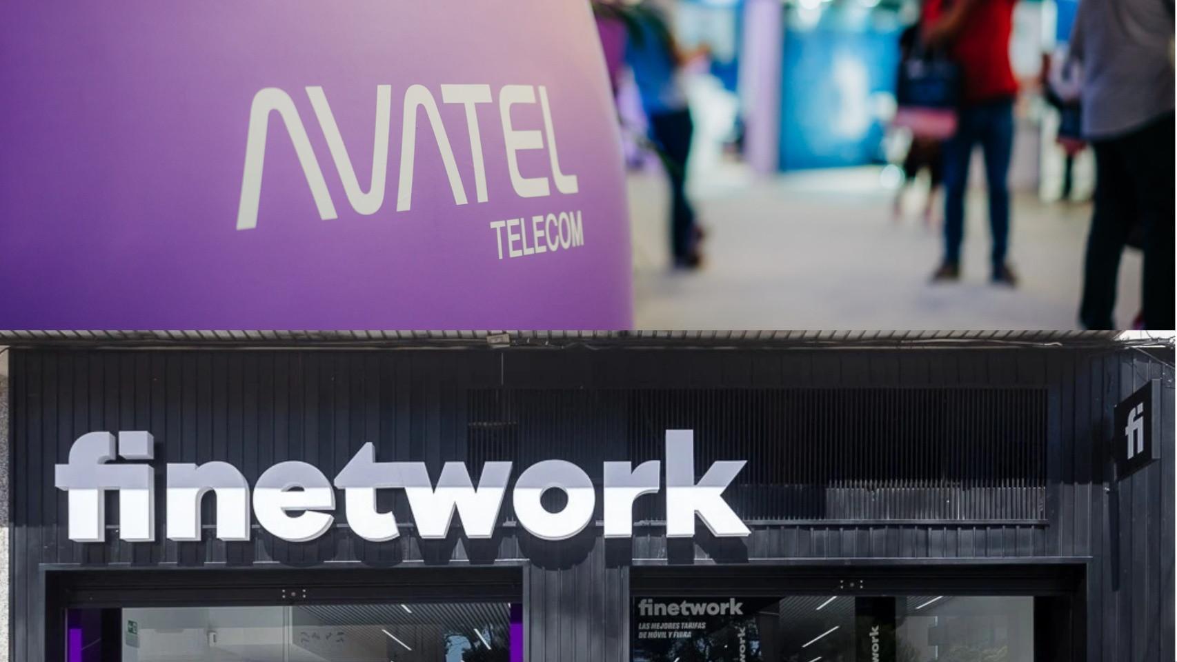 Montaje con los logos de Avatel y Finetwork.