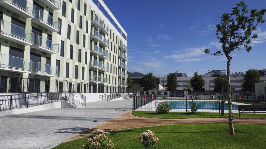 Una promoción de vivienda nueva.