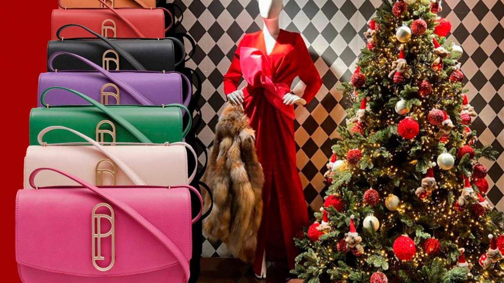 Escaparate de Factory Shop, con diseño y bolsos ‘Couture’ de Pertegaz