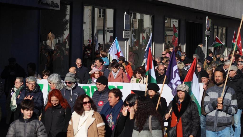 Manifestación contra el genocidio de Israel a Palestina.