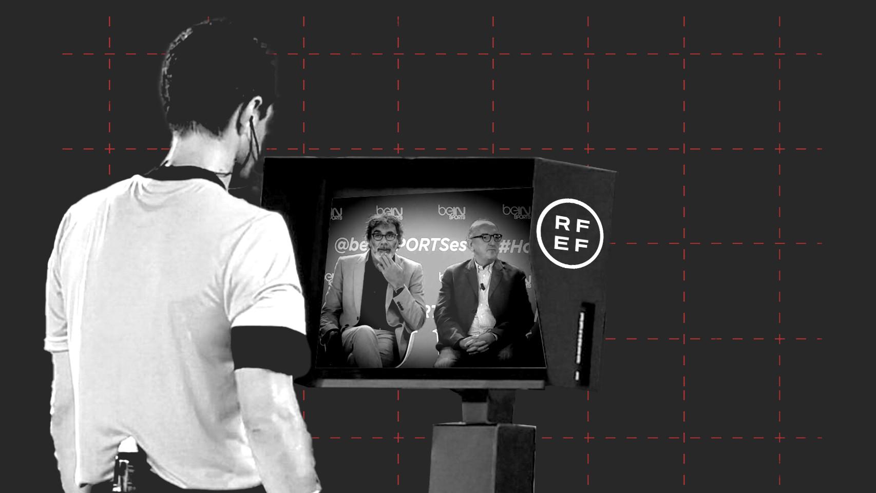 Tatxo Benet y Jaume Roures en un fotomontaje