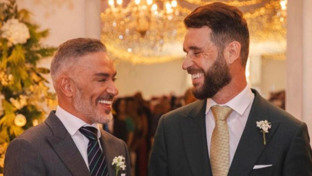 Kiko Hernández y Fran Antón, el día de su boda.