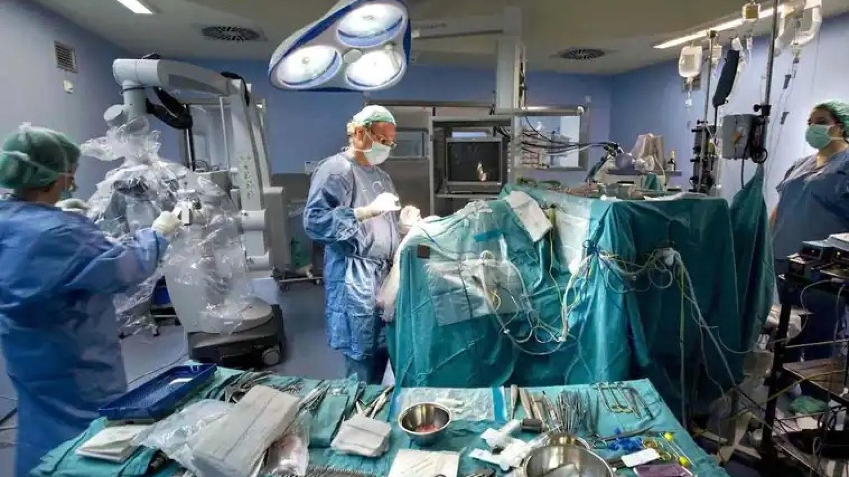 El quirófano de un hospital.