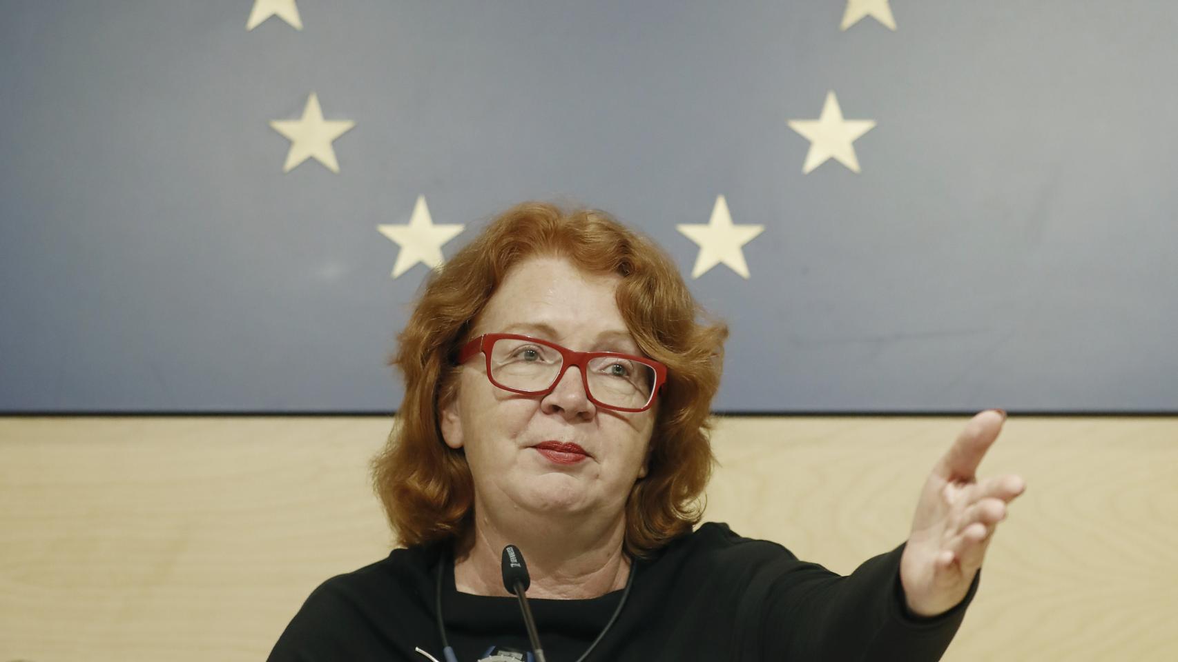 Yana Toom, eurodiputada estonia, jefa de la misión del Parlamento Europeo para evaluar la inmersión lingüística en Cataluña.