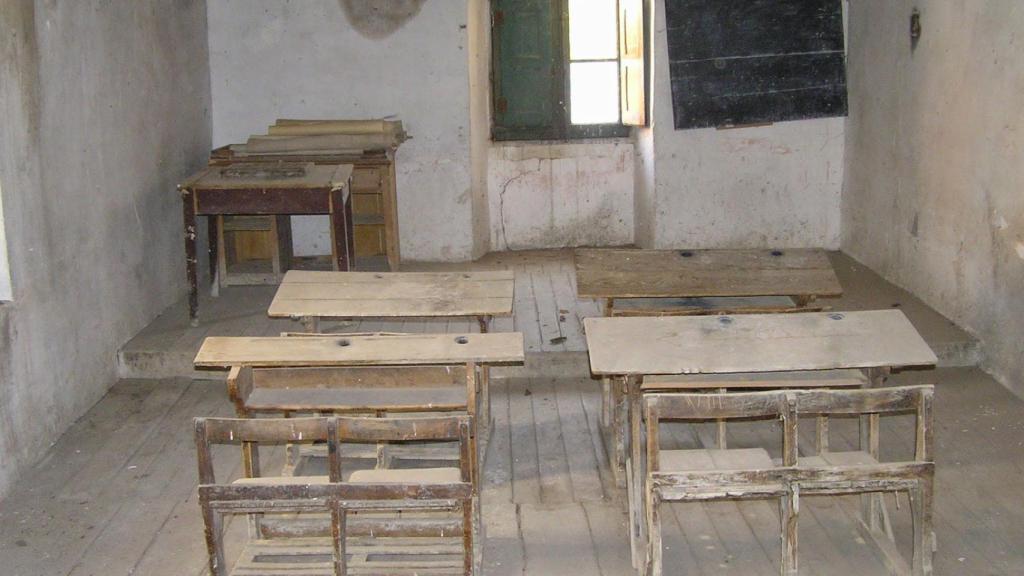 Interior de la escuela