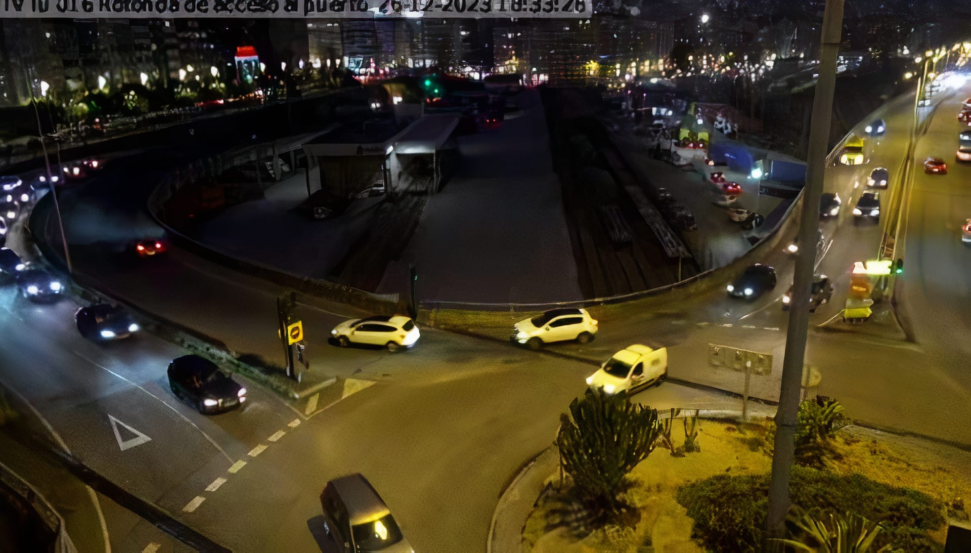 Salida de la AP-9. Foto: Cámaras de tráfico del Concello de Vigo