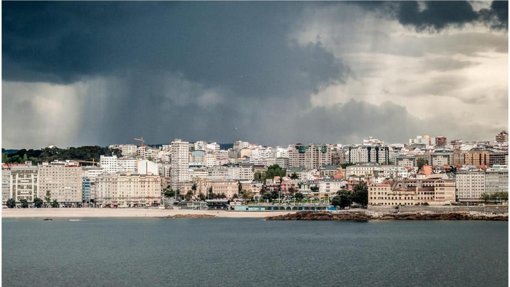 Tormenta sobre A Coruña