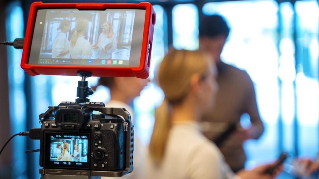 Imagen de archivo de un rodaje