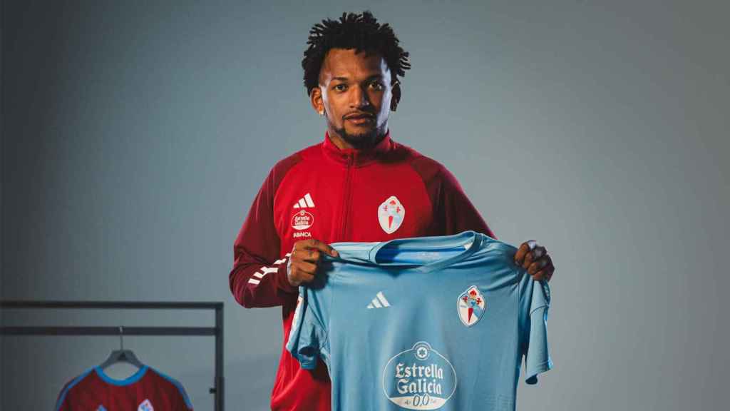 Jailson Marques Siqueira con la camiseta del Celta de Vigo.