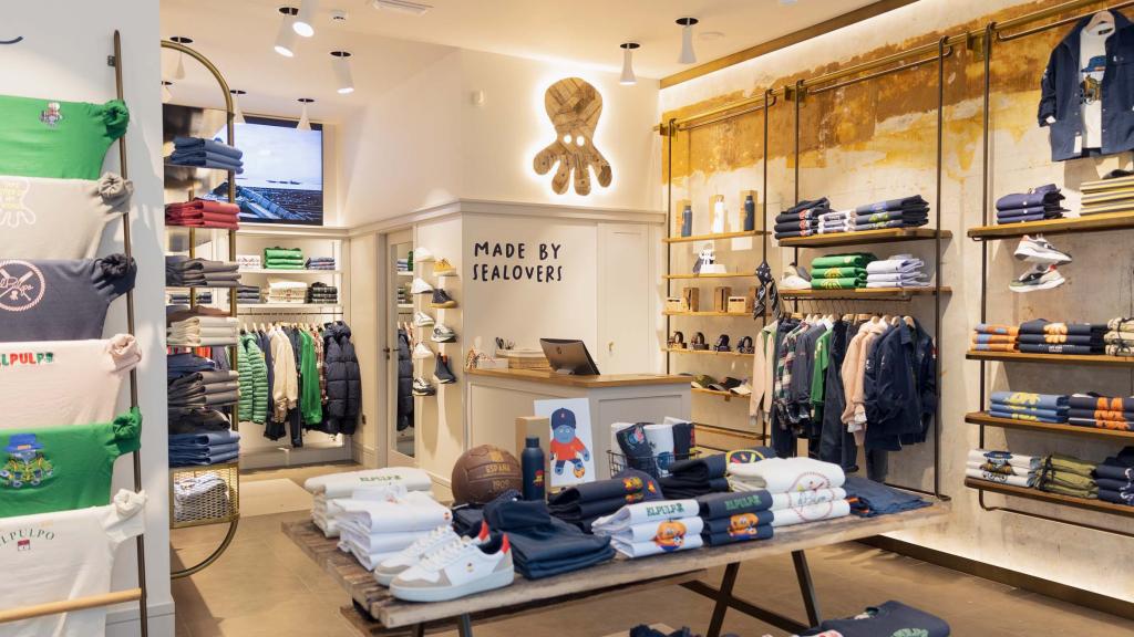 La tienda de El Pulpo de Santiago de Compostela.