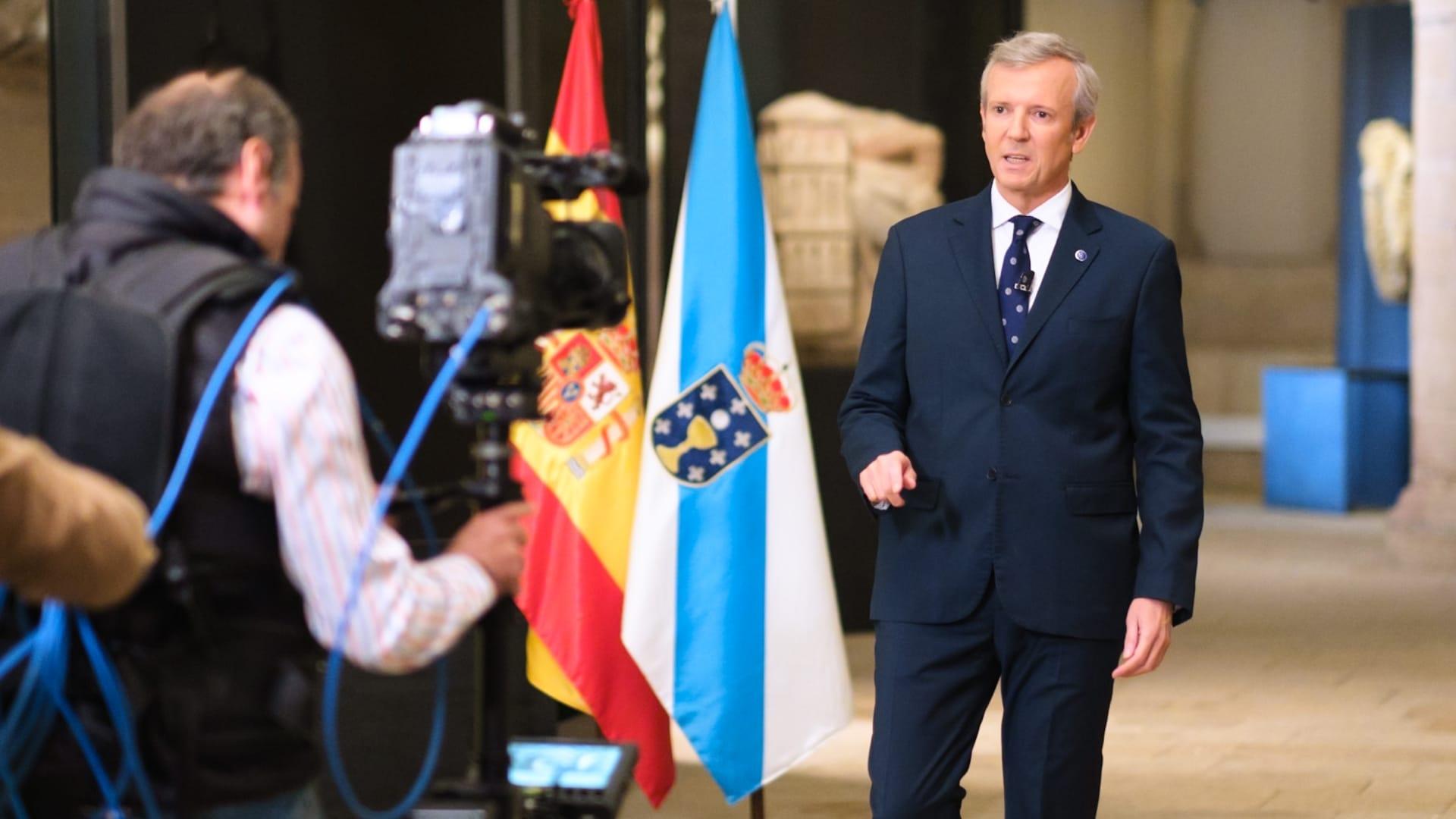 El presidente de la Xunta, Alfonso Rueda