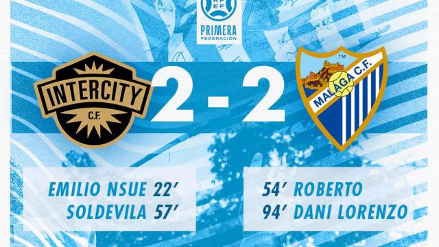 VÍDEO: El resumen y los goles del Intercity vs. Málaga CF