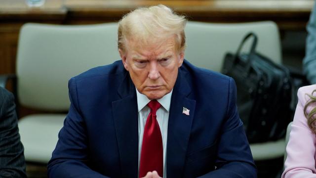 Donald Trump en la Corte Suprema de Nueva York.