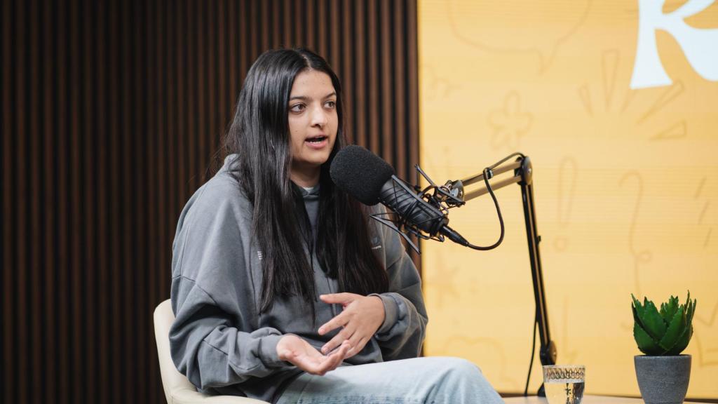Meri Gómez, conocida como @merigopsico en redes sociales, durante la entrevista