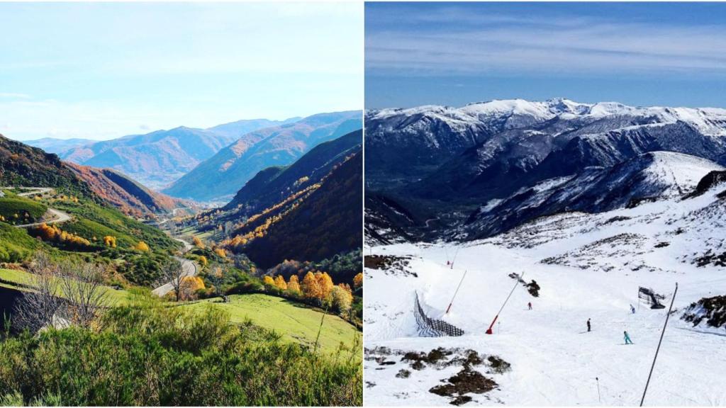 Valle del Laciana y estación de Leitariegos