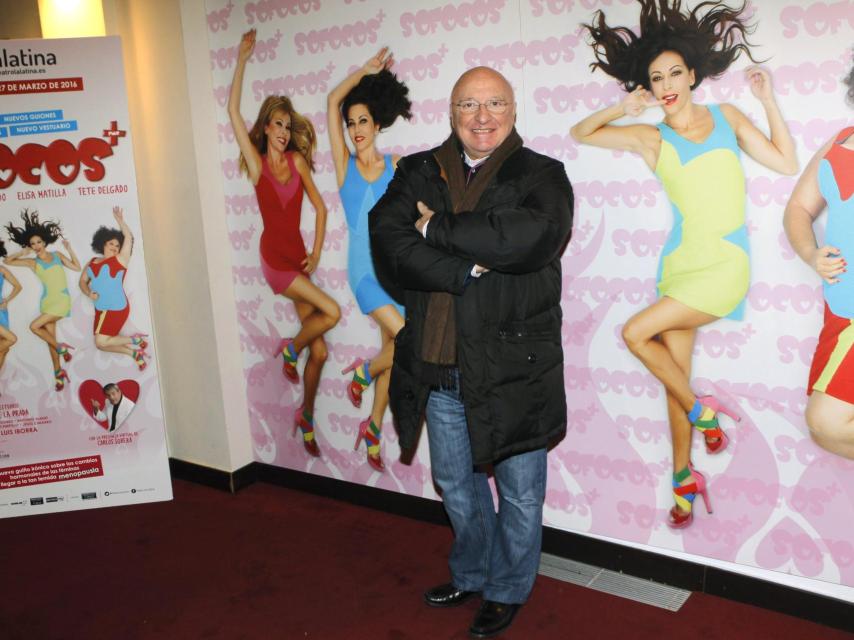 Raúl Sénder durante el estreno de la obra 'Sofocos', en el año 2016, en Madrid.