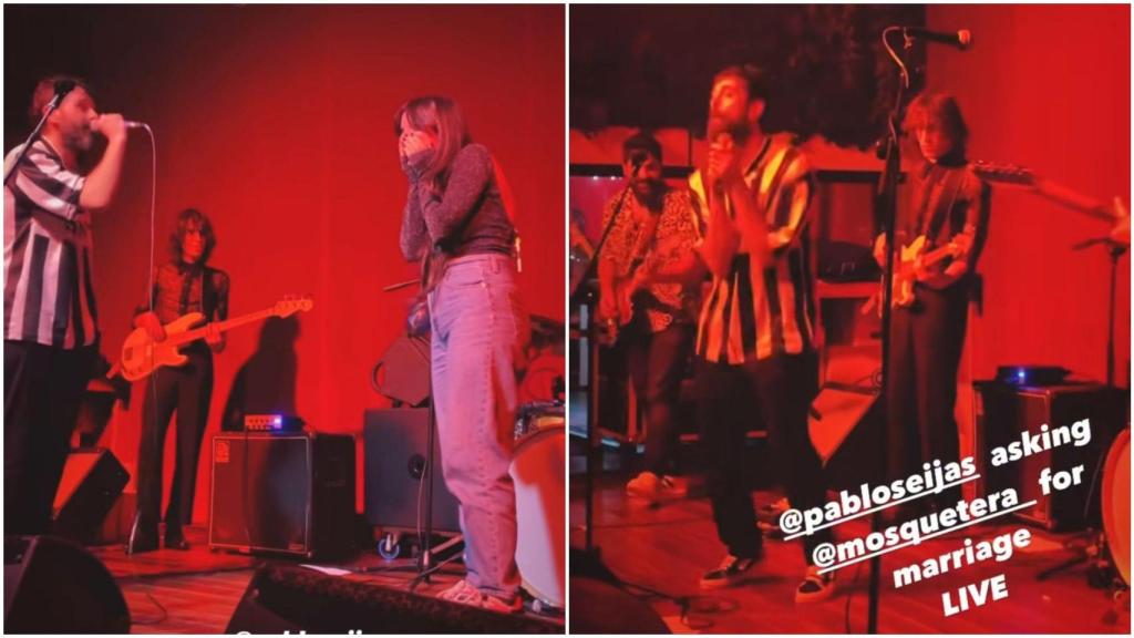 El mejor regalo de Reyes para la artista Lúa Mosquetera: Pedida en un concierto en A Coruña