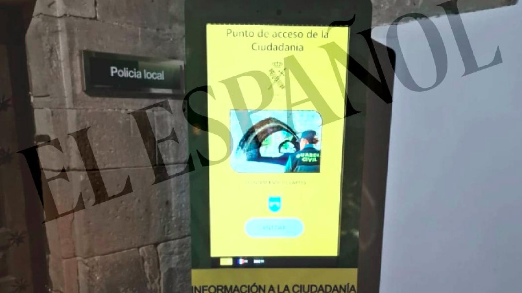 El avatar que la Guardia Civil ha instalado para que consulte la ciudadanía.