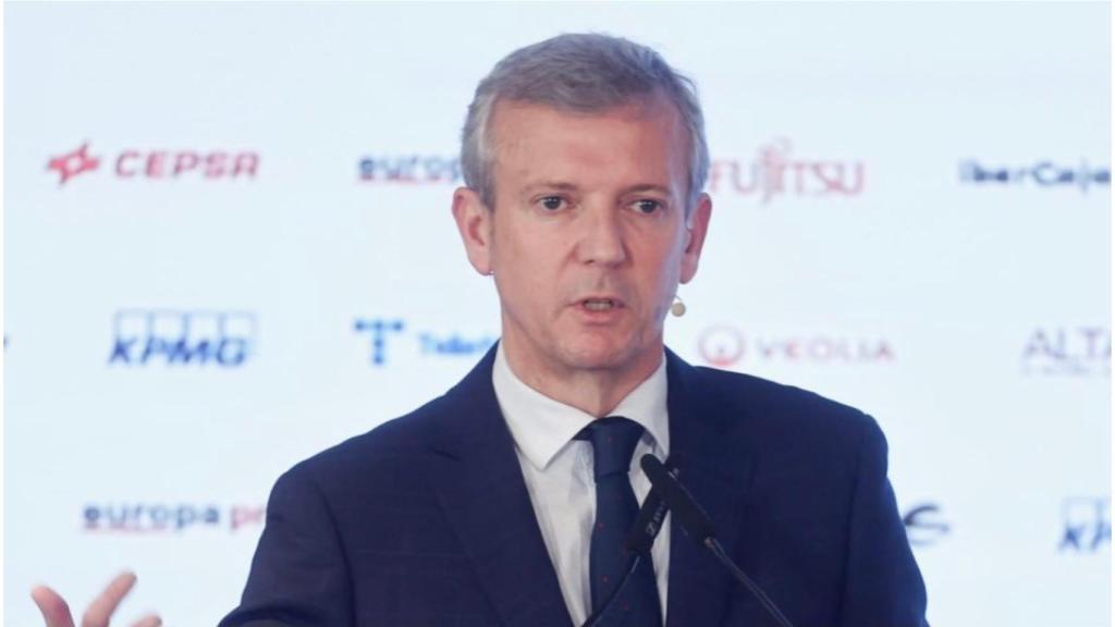 Imagen de archivo de Alfonso Rueda en rueda de prensa.