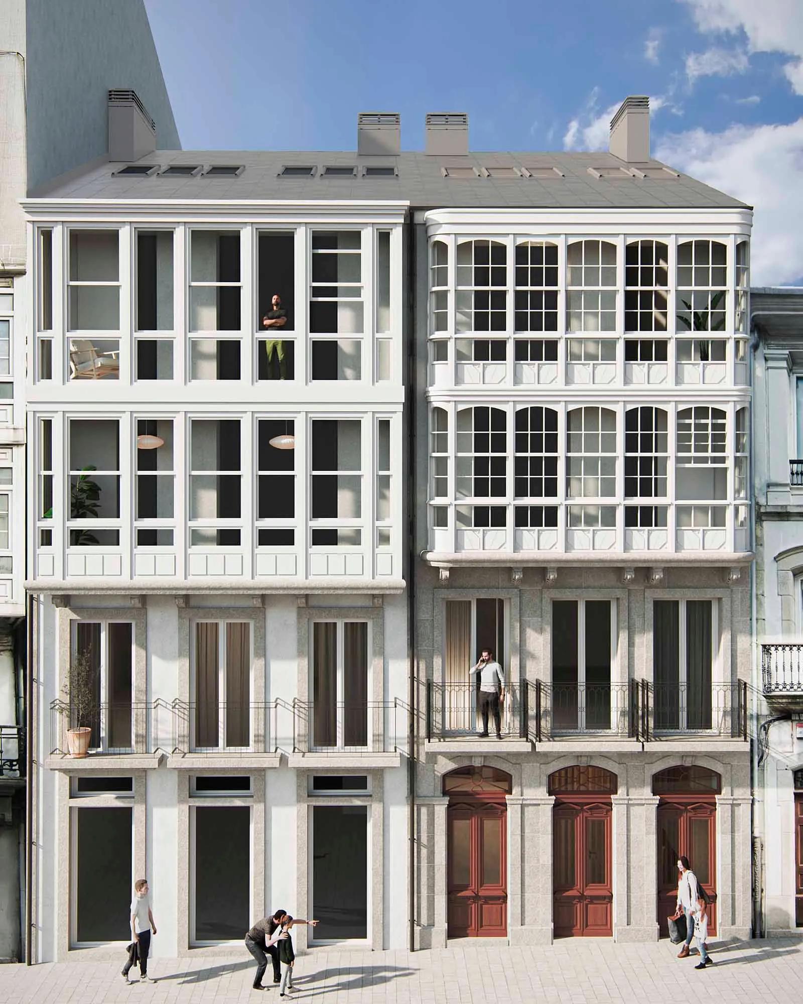 Exterior de las dos viviendas