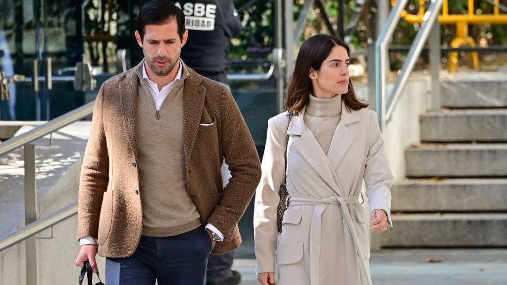 Sofía Palazuelo y su hermano.