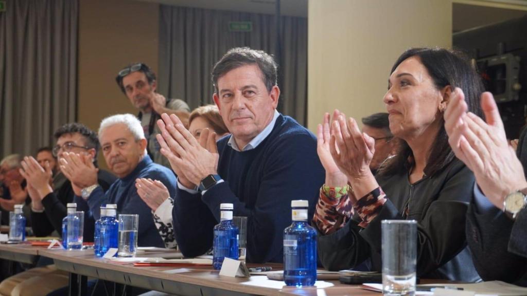 El candidato del PSdeG a la Presidencia de la Xunta, José Ramón Gómez Besteiro, en el Comité Nacional del PSdeG.