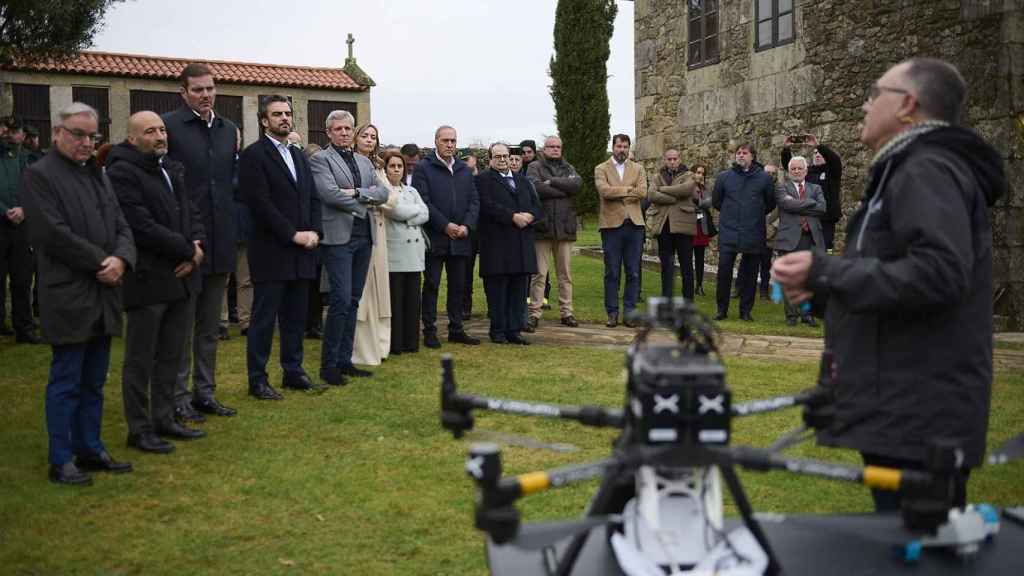 Un momento de la presentación en A Estrada.