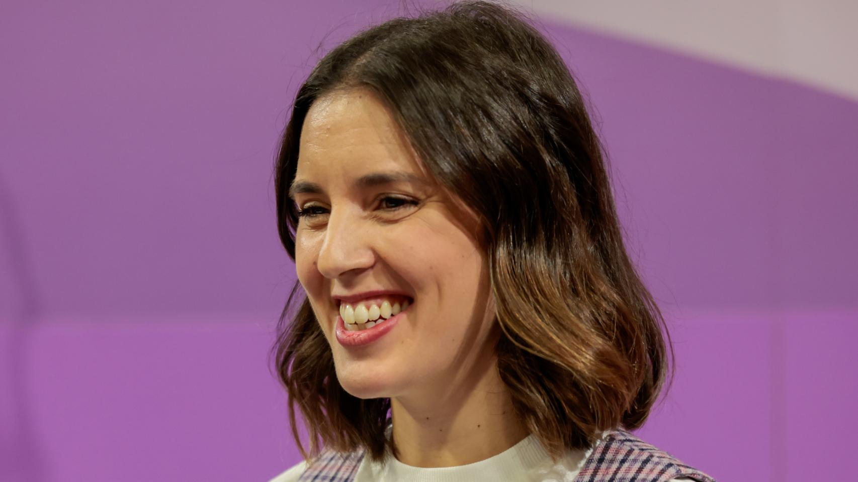 Irene Montero, durante un acto público en Madrid.