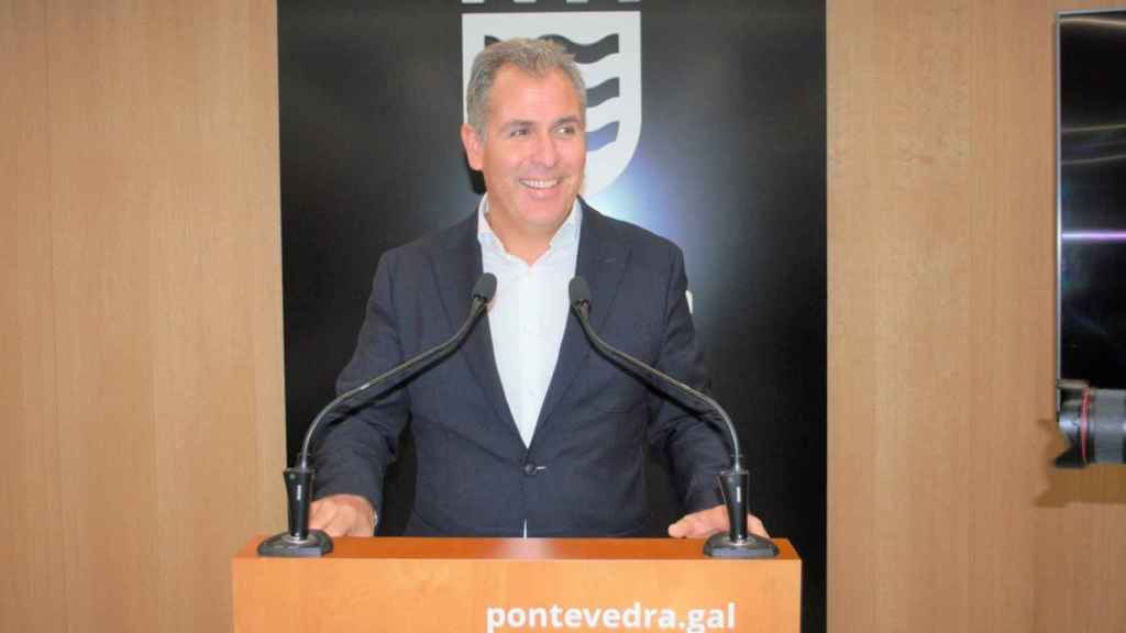 Rafa Domínguez durante su comparecencia.